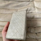 Chanel Großes Logo Logo Lederbrieftasche