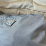 Prada Nylon Crossbody Bag light blue/grey