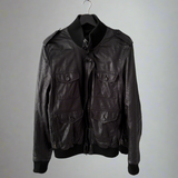 Prada Lederjacke 50 schwarz