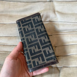Fendi Zucca Monogram Long / Bifold Wallet