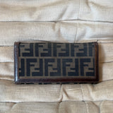 Fendi Zucca Monogram Long / Bifold Wallet