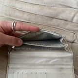 Chanel Großes Logo Logo Lederbrieftasche