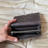 Fendi Zucca Monogram Long / Bifold Wallet