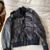 Prada Lederjacke 50 schwarz