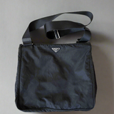 Prada Nylon Crossbody Bag black big