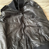 Prada Lederjacke 50 schwarz