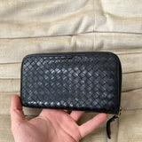 Bottega Veneta Zippy Geldbörse schwarz