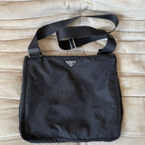 Prada Nylon Crossbody Bag black big