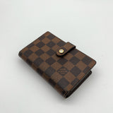 Louis Vuitton Kisslock Wallet Damier Ebene