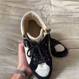 Chanel Double Zip Hightop Sneaker 38