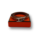 Hermes Api Bracelet brown leather