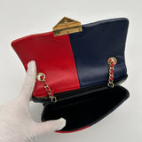 Chanel Lambskin Quilted Colorblock Mini Crossbody Bag