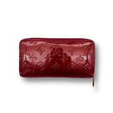 Louis Vuitton Zippy Wallet Vernis Red