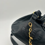 Chanel CC Lambskin Drawstring Bag