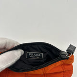 Prada Orange Pouch Nylon