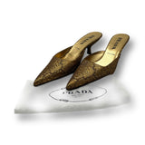 Prada Kitten Heels gold 38 1/2