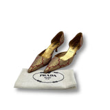 Prada Kitten Heels gold 38 1/2