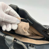 Prada Black Leather Tote Bag