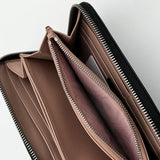 Prada Saffiano Leather Zippy Wallet black