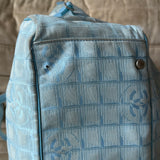 Chanel Travel Line Big Shopper Bag light blue