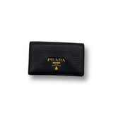 Prada Vitello Black Credit Card Case