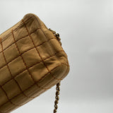 Chanel White Stitch Shoulder Bag