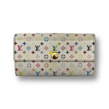 Louis Vuitton Multicolor Murakami Wallet white