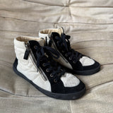 Chanel Double Zip Hightop Sneaker 38