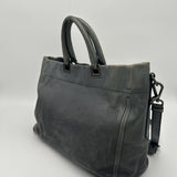 Prada Black Leather Tote Bag