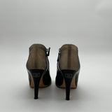 Chanel Ivory Black Heels 37 1/2