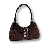 Prada Scamosciato Suede Buckle Bag