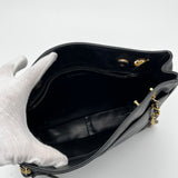 Chanel black quilted Lambskin chain Bag