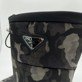 Prada Camouflage Print Nylon Snow Boots