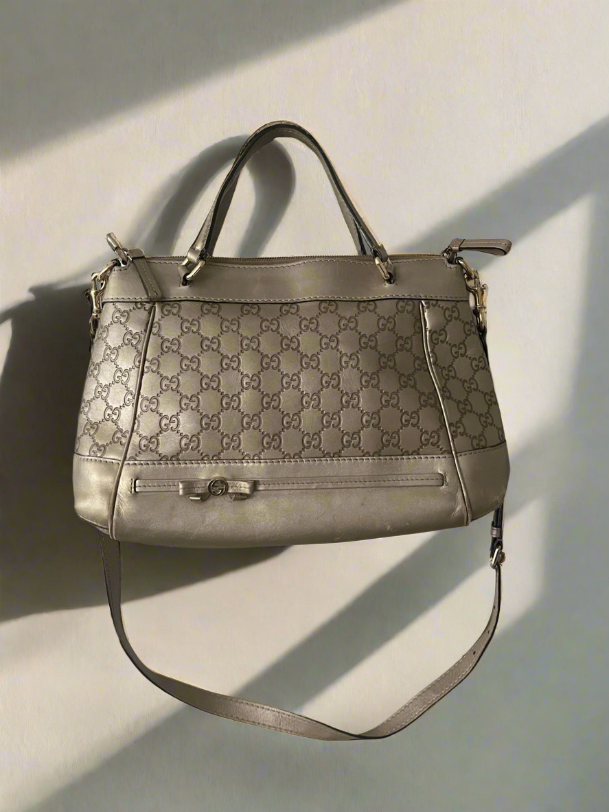 Gucci Silver Bag