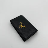 Prada Vitello Black Credit Card Case