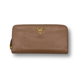 Prada Saffiano Leather Zippy Wallet