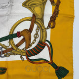 Gucci Horse Print Silk Scarf