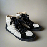 Chanel Double Zip Hightop Sneaker 38