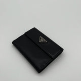 Prada Grey Saffiano Leather Wallet