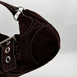 Prada Scamosciato Suede Buckle Bag