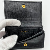 Prada Vitello Black Credit Card Case