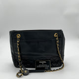 Chanel black quilted Lambskin chain Bag