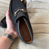 Gucci Horsebit Boots / Slipper Suede Leather Black 40