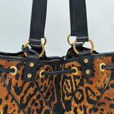 Yves Saint Laurent YSL Leopard Shopper Shoulder Bag