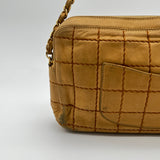 Chanel White Stitch Shoulder Bag