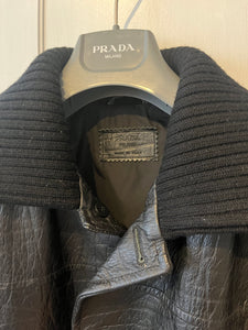 Prada 2004 Leather Jacket ital. 48