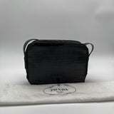 Prada Croc Embossed Crossbody Bag