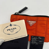 Prada Orange Pouch Nylon