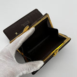 Louis Vuitton Kisslock Wallet Damier Ebene