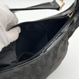 Gucci GG Canvas Shoulder Bag Black
